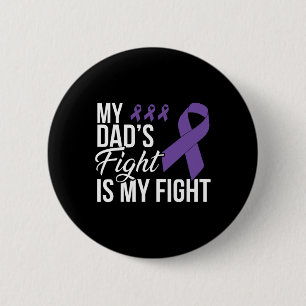 Pancreatic Cancer Fight Cancer Ribbon 18 6 Cm Round Badge