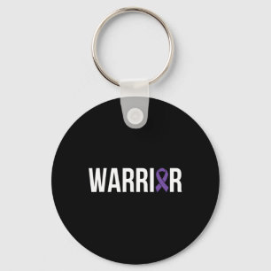 Pancreatic Cancer Fight Cancer Ribbon 4 Key Ring