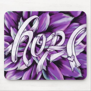 Pancreatic cancer floral hope products mouse pad