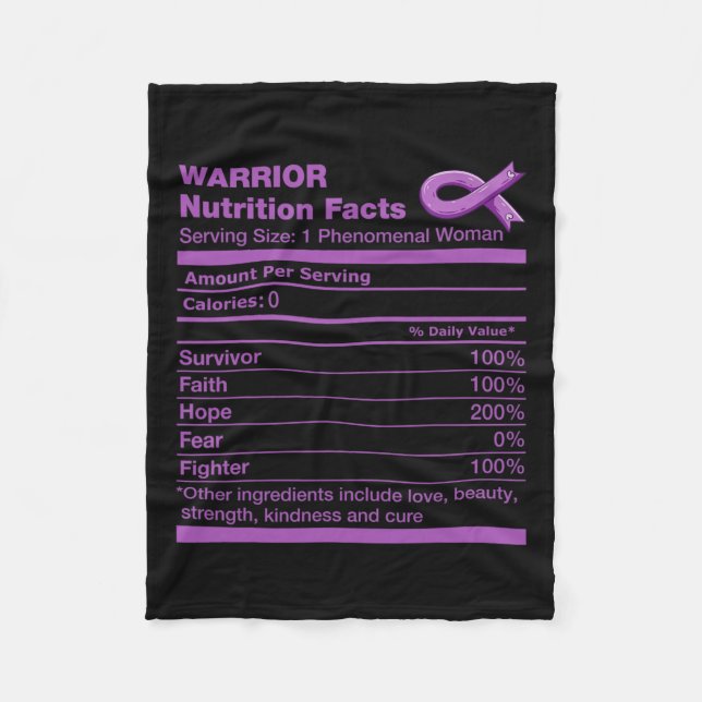 Pancreatic Cancer Fun Pancreatic Cancer Awareness  Fleece Blanket (Front)