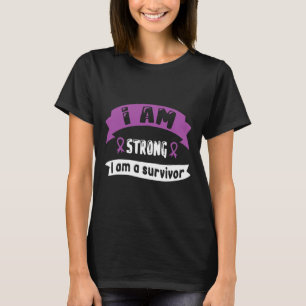 Pancreatic Cancer I Am Strong I Am A Survivor 1 T-Shirt