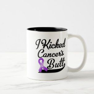 Pancreatic Cancer I Kicked Butt Two-Tone Coffee Mug