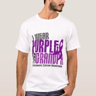 Pancreatic Cancer I Wear Purple For My Grandpa 6.2 T-Shirt
