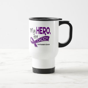 Pancreatic Cancer MY HERO MY DADDY 42 Travel Mug