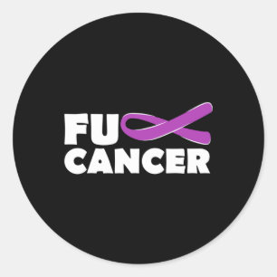 Pancreatic Cancer Ribbon  Classic Round Sticker