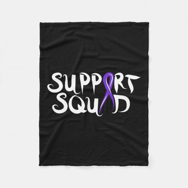 Pancreatic Cancer Support  Fleece Blanket (Front)