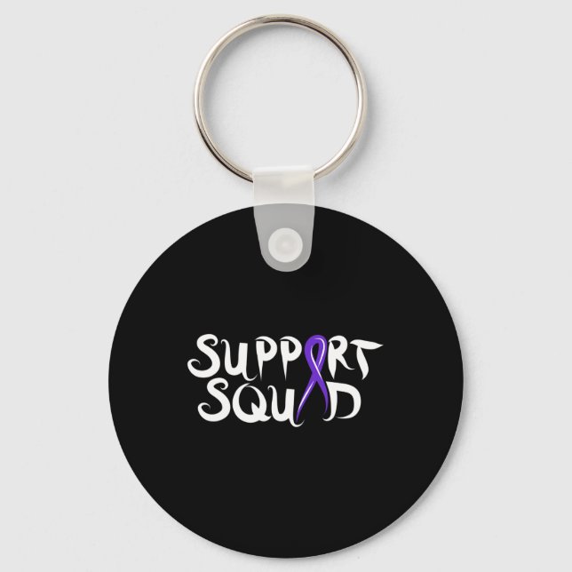 Pancreatic Cancer Support  Key Ring (Front)