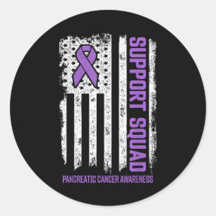 Pancreatic Cancer Support Squad Pancreatic Cancer  Classic Round Sticker