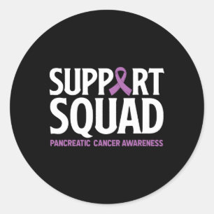 Pancreatic Cancer Support Squad Pancreatic Cancer  Classic Round Sticker