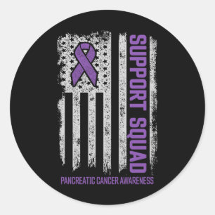 Pancreatic Cancer Support Squad Pancreatic Cancer  Classic Round Sticker