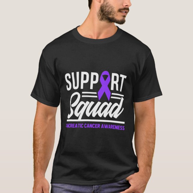 Pancreatic Cancer Support Squad Pancreatic Cancer  T-Shirt (Front)