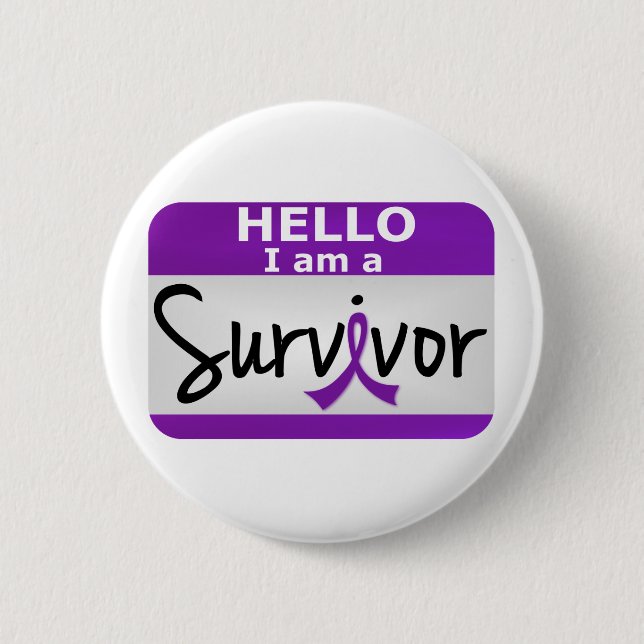 Pancreatic Cancer Survivor 24.png 6 Cm Round Badge (Front)