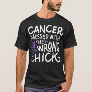 Pancreatic Cancer Survivor Pancreas Chemo Gift Pur T-Shirt