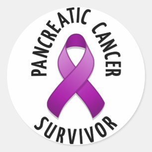 Pancreatic Cancer Survivor Round Sticker