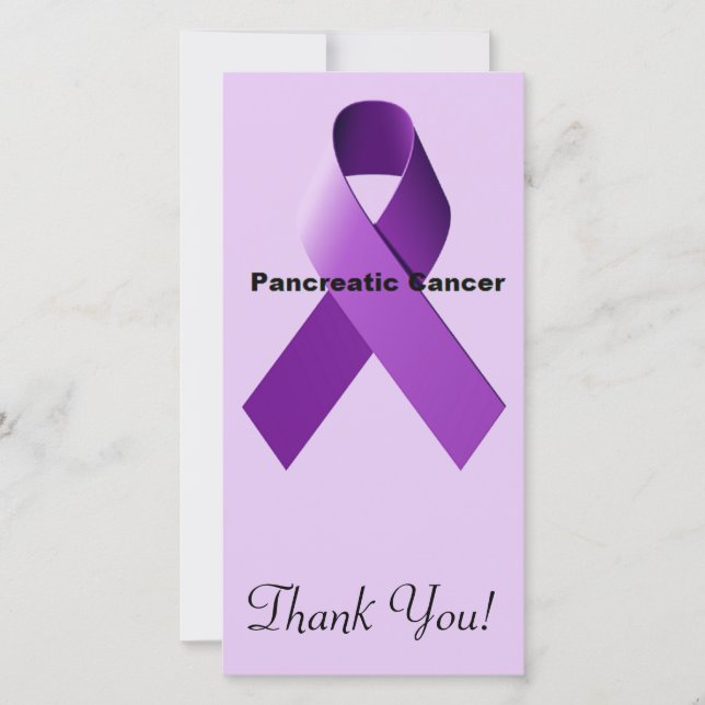 Pancreatic Cancer Thank You Card (Front)