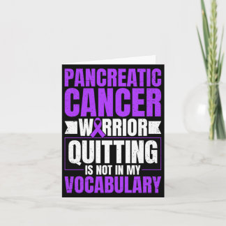 Pancreatic Cancer Warrior Premium Tri-Blend Card