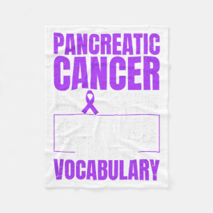 Pancreatic Cancer Warrior Premium Tri-Blend Fleece Blanket