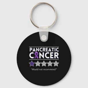 Pancreatic Cancer Would Not Recommend - Awareness Key Ring