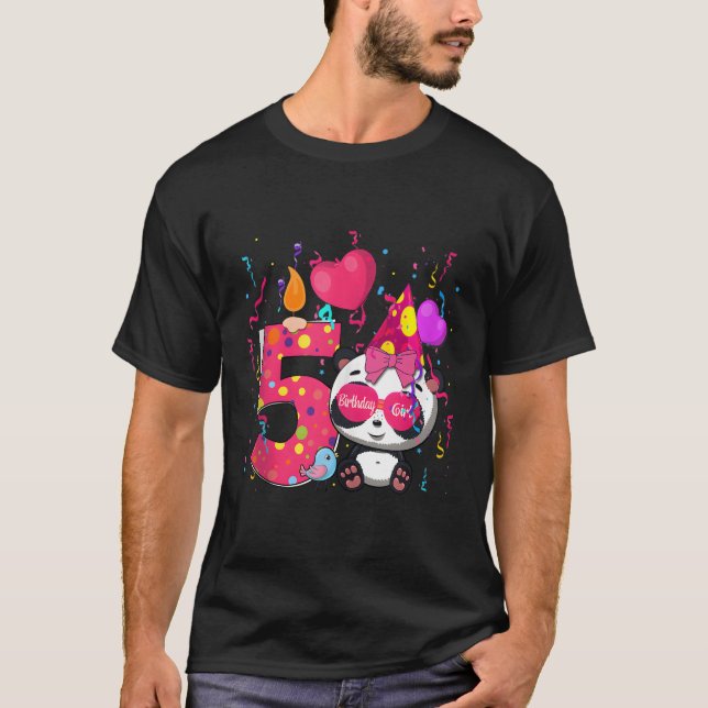 Panda 5Th I'M 5 T-Shirt (Front)