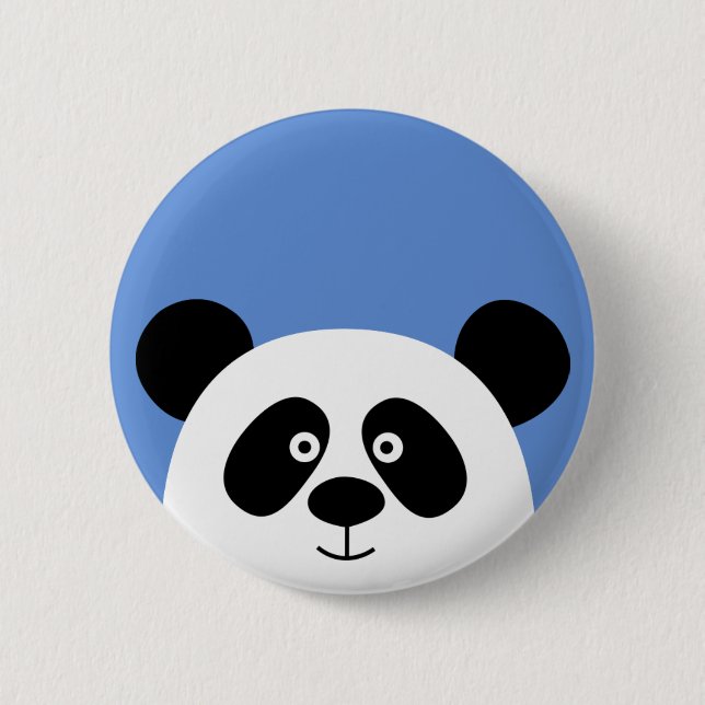 Panda 6 Cm Round Badge (Front)