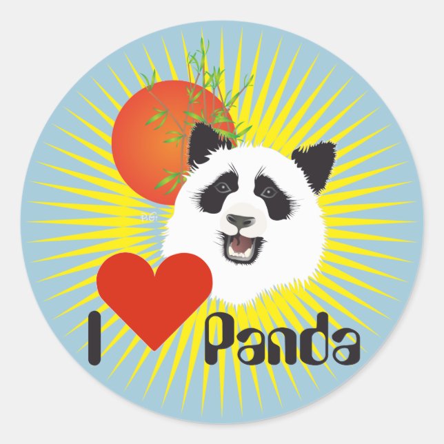 Panda (Ailuropoda melanoleuca) sticker (Front)