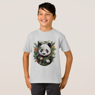 Panda Among Blossoms T-Shirt
