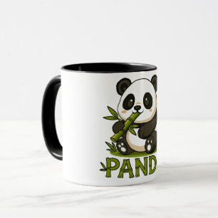 panda and bamboo mug