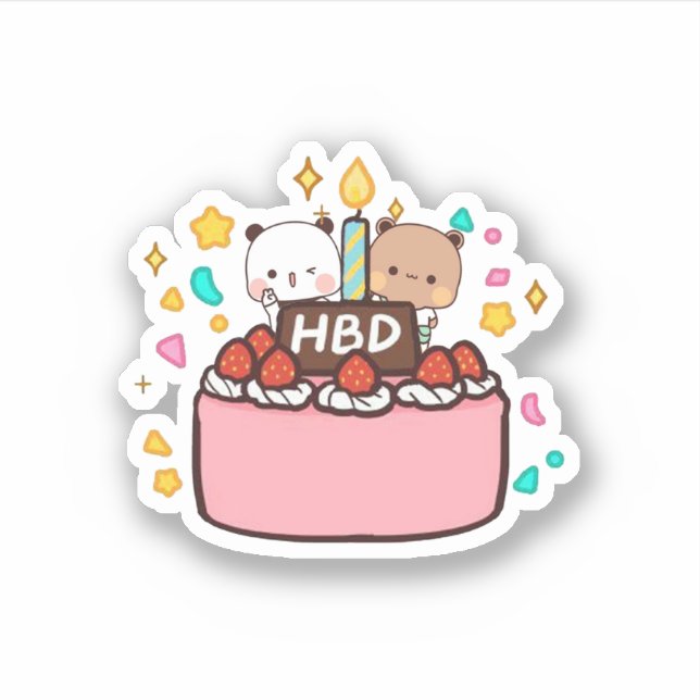 Panda And Brownie Bear Couple (Front)