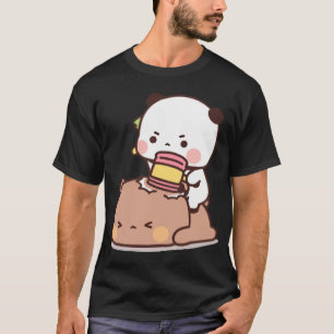 Panda And Brownie Bear Couple       T-Shirt
