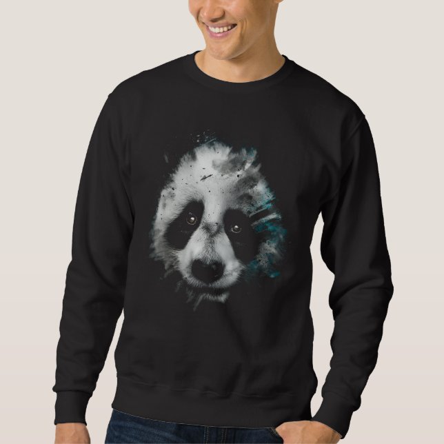 Panda Art - Animal Panda Sweatshirt (Front)