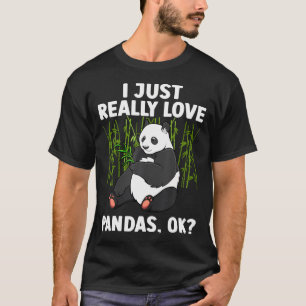 Panda Art For Men Women Animal Giant Panda Bear Pa T-Shirt