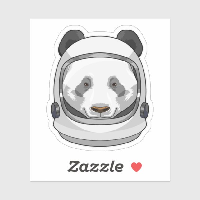 Panda as Astronaut with Helmet (Sheet)