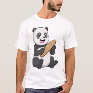 Panda as Baker with Bread T-Shirt