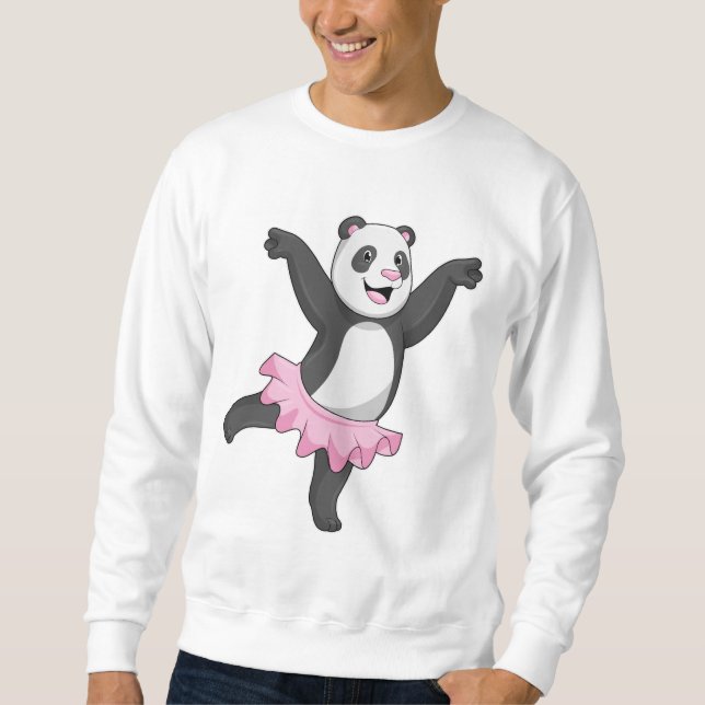 Panda as Ballerina at Ballet Sweatshirt (Front)