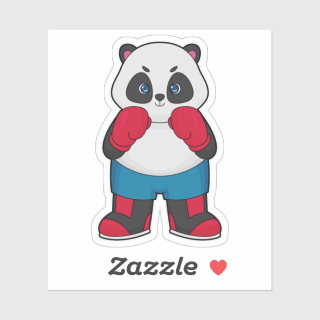 Panda as Boxer with Boxing gloves (Sheet)