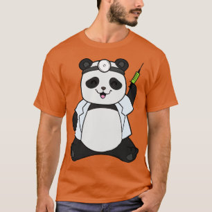 Panda as doctor with syringe T-Shirt