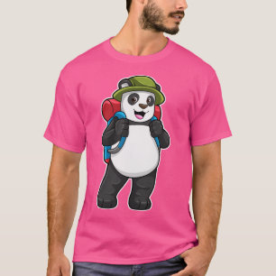 Panda as Hiker with Backpack 1 T-Shirt