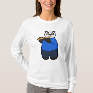 Panda as Musician with Flute T-Shirt
