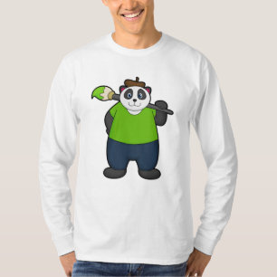 Panda as Painter with Paintbrush T-Shirt