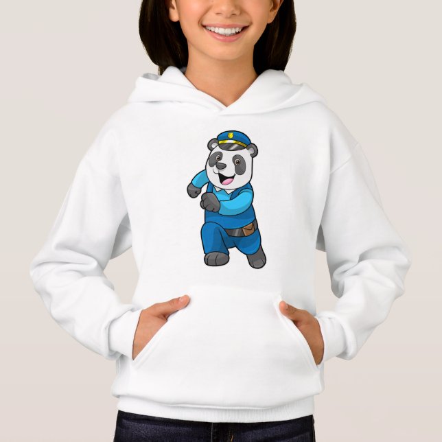 Panda as Police officer with Police hat (Front)
