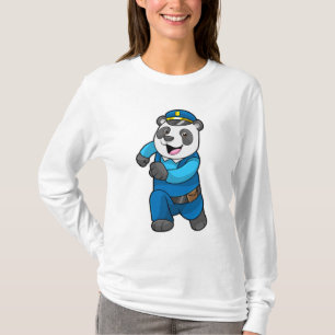 Panda as Police officer with Police hat T-Shirt
