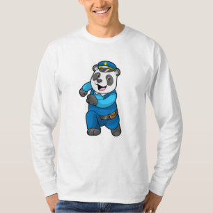 Panda as Police officer with Police hat T-Shirt