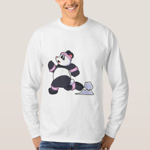 Panda as Runner at Running T-Shirt