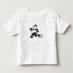Panda as Runner at Running Toddler T-Shirt