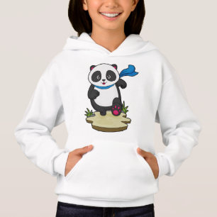 Panda as Runner with Scarf