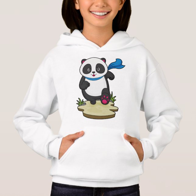 Panda as Runner with Scarf (Front)