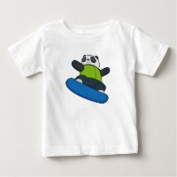 Panda as Snowboarder with Snowboard