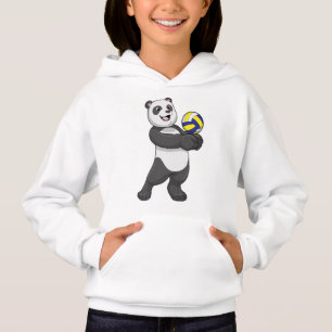 Panda as Volleyball player with Volleyball