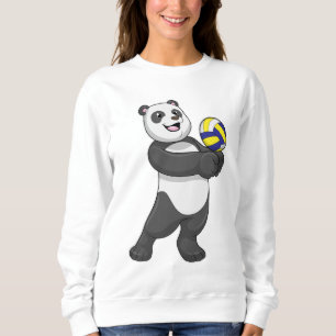 Panda as Volleyball player with Volleyball Sweatshirt