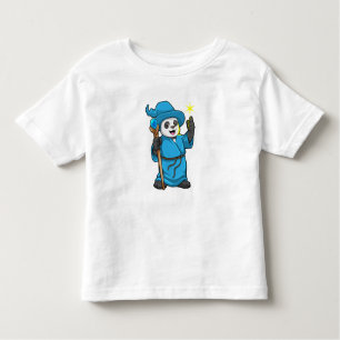 Panda as Wizard with Magic wand Toddler T-Shirt